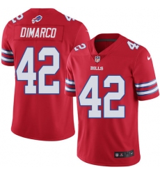 Men's Nike Buffalo Bills #42 Patrick DiMarco Limited Red Rush Vapor Untouchable NFL Jersey