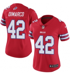 Women's Nike Buffalo Bills #42 Patrick DiMarco Limited Red Rush Vapor Untouchable NFL Jersey