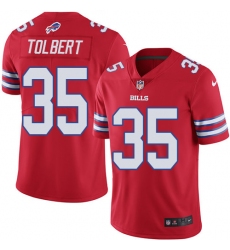 Men's Nike Buffalo Bills #35 Mike Tolbert Limited Red Rush Vapor Untouchable NFL Jersey