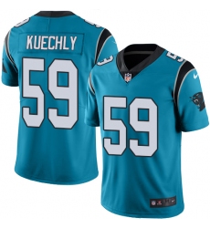 Youth Nike Carolina Panthers #59 Luke Kuechly Limited Blue Rush Vapor Untouchable NFL Jersey