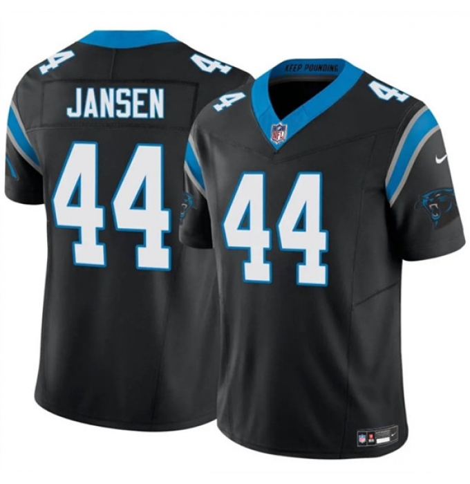 Men's Carolina Panthers #44 J.J. Jansen Black 2025 F.U.S.E. Vapor Limited Football Stitched Jersey