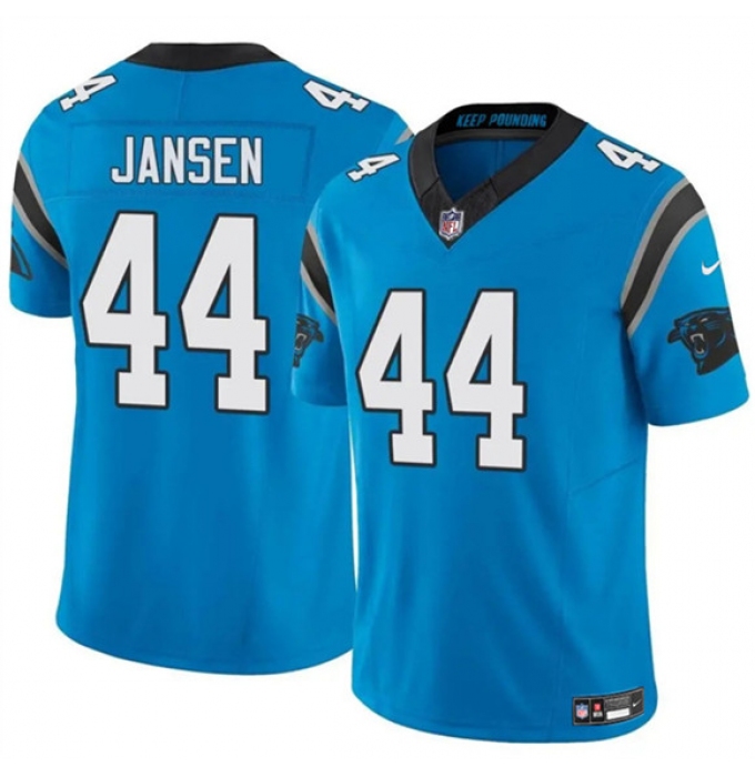 Men's Carolina Panthers #44 J.J. Jansen Blue 2025 F.U.S.E. Vapor Limited Football Stitched Jersey