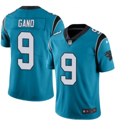 Men's Nike Carolina Panthers #9 Graham Gano Limited Blue Rush Vapor Untouchable NFL Jersey