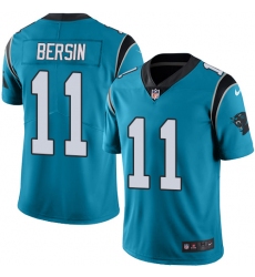 Men's Nike Carolina Panthers #11 Brenton Bersin Limited Blue Rush Vapor Untouchable NFL Jersey