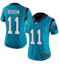 Women's Nike Carolina Panthers #11 Brenton Bersin Limited Blue Rush Vapor Untouchable NFL Jersey