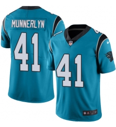 Men's Nike Carolina Panthers #41 Captain Munnerlyn Limited Blue Rush Vapor Untouchable NFL Jersey