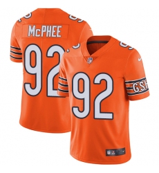 Youth Nike Chicago Bears #92 Pernell McPhee Limited Orange Rush Vapor Untouchable NFL Jersey