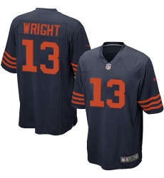 Men's Nike Chicago Bears #13 Kendall Wright Game Navy Blue Alternate NFL Jersey