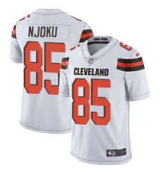 Men's Nike Cleveland Browns #85 David Njoku White Vapor Untouchable Limited Player NFL Jersey