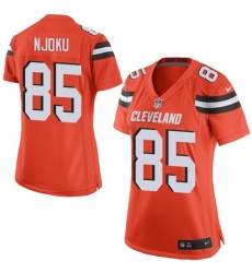 Women's Nike Cleveland Browns #85 David Njoku Game Orange Alternate NFL Jersey
