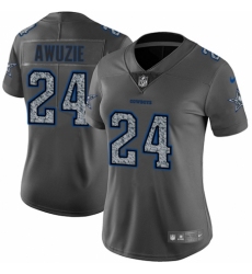 Women's Nike Dallas Cowboys #24 Chidobe Awuzie Gray Static Vapor Untouchable Limited NFL Jersey