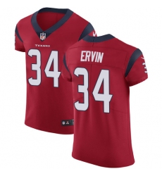 Men's Nike Houston Texans #34 Tyler Ervin Red Alternate Vapor Untouchable Elite Player NFL Jersey