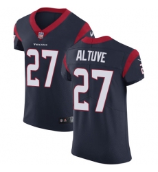 Men's Nike Houston Texans #27 Jose Altuve Navy Blue Team Color Vapor Untouchable Elite Player NFL Jersey