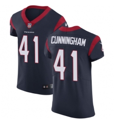 Men's Nike Houston Texans #41 Zach Cunningham Navy Blue Team Color Vapor Untouchable Elite Player NFL Jersey