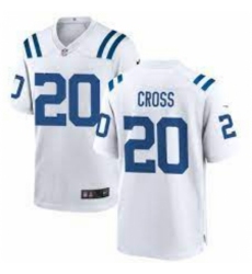 Men's Nike Indianapolis Colts #20 Nick Cross White F U S E Stitched NFL Jersey