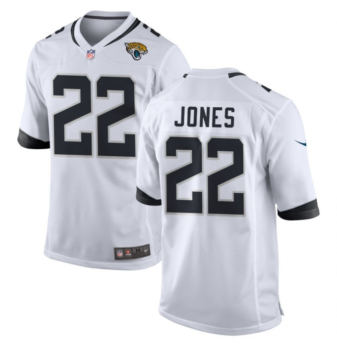 Men's Jacksonville Jaguars #22 Jarrian Jones White Team Game Nike Jerseys