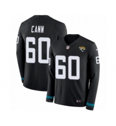Men's Nike Jacksonville Jaguars #60 A. J. Cann Limited Black Therma Long Sleeve NFL Jersey