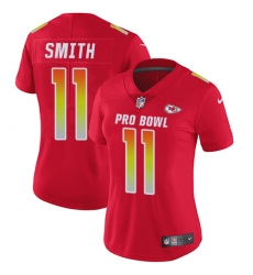 Women's Nike Kansas City Chiefs #11 Alex Smith Limited Red 2018 Pro Bowl NFL Jersey