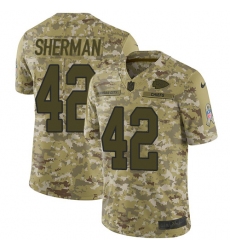 Youth Nike Kansas City Chiefs #42 Anthony Sherman Limited Camo 2018 Salute to Service NFL Jerse