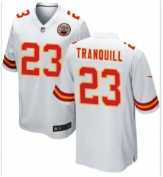 Men's Kansas City Chiefs #23 Drue Tranquill Nike White Limited Stitched Jersey