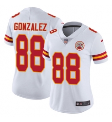Women's Nike Kansas City Chiefs #88 Tony Gonzalez Elite White NFL Jersey